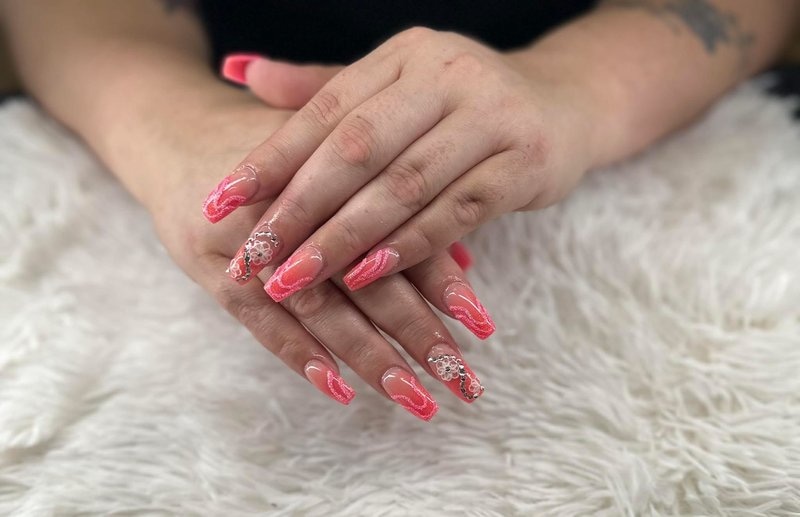 Beautiful nail art design example 1